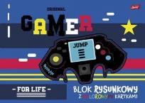 Opakowanie Blok rysunkowy z kolorowymi kartkami A3 16 kartek PAKIET 10 sztuk