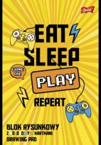 Opakowanie Blok rysunkowy z kolorowymi kartkami A4 16 kartek PAKIET 10 sztuk