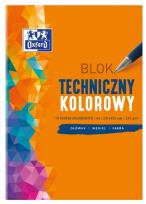 Opakowanie Blok techniczny A3/10K 225G kolor (10szt) OXFORD