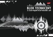 Opakowanie Blok techniczny z czarnymi kartkami 180 g/m2 A4 10 kartek PAKIET 10 sztuk