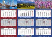 Opakowanie Kalendarz 2022 Trójdzielny z główką LUX mix PP