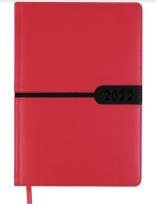 Opakowanie Kalendarz książkowy 2022 A5 czerwony EASY