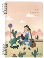 Opakowanie Kołonotes A5/80K Dziewczyna z plecakiem