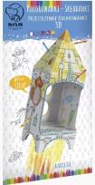 Opakowanie Kolorowanka składanka mini Domek Rakieta MONUMI