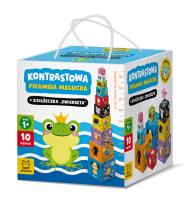 Okładka książki Kontrastowa piramida malucha + książeczka 1+