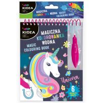 Opakowanie Magiczna wielorazowa kolorowanka wodna Kidea JEDNOROŻEC