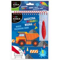 Opakowanie Magiczna wielorazowa kolorowanka wodna Kidea POJAZDY