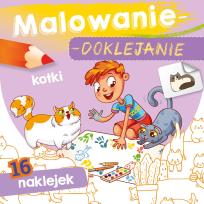 Okładka książki Malowanie-doklejanie. Kotki