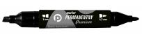 Opakowanie Marker perman. czarna 2 końcówki (12szt.) KM502-V2
