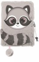 Opakowanie Pamiętnik z kłódką 3D włochacz A5 96k RACCOON