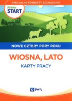 Okładka książki Pewny start Nowe cztery pory roku Wiosna Lato Karty pracy