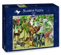 Opakowanie Puzzle 1000 Afrykańskie zwierzęta na pustyni