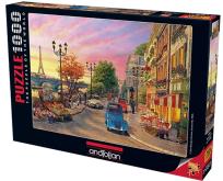 Opakowanie Puzzle 1000 Paryż o zachodzie słońca