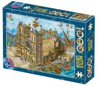 Opakowanie Puzzle 1000 Szaleństwo budowa Katedry Notre-Damme
