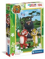 Opakowanie Puzzle 104 Super kolor Leo i Tig