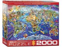 Opakowanie Puzzle 2000 Szalony świat