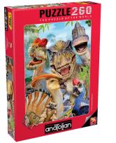Opakowanie Puzzle 260 Dinozaury