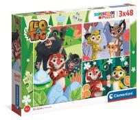 Opakowanie Puzzle 3x48 Super Kolor Leo i Tig