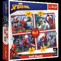 Opakowanie Puzzle 4w1 Bohaterski SpiderMan 34384