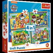 Opakowanie Puzzle 4w1 Wakacyjny Psi Patroll 34395