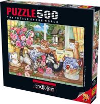 Opakowanie Puzzle 500 Kotki w kuchni