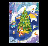 Opakowanie Puzzle 53 ramkowe Zwierzęta na łyżwach DOP300266