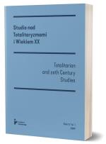 Okładka książki Studia nad totalitaryzmami i wiekiem XX nr 1/2017