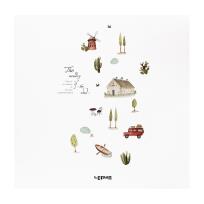 Opakowanie Szkicownik 80k 21x21cm, rysunki i wiatrak,p28