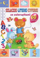 Okładka książki Szlaczki, literki, cyferki ze zwierzątkami
