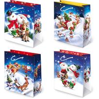 Opakowanie Torebki ozdobne BN T-2L set S-33 Mikołaj i Bałwanek 10 sztuk