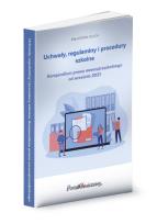 Okładka książki Uchwały, regulaminy i procedury szkolne