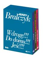 Okładka książki „W drogę!!!”, „Do domu!!!”, „Jeść!!!” - komplet w etui z audiobookami