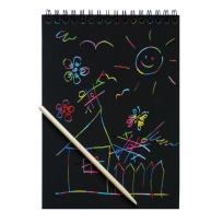 Opakowanie WYDRAPYWANKA TĘCZOWA A5, 8 ARKUSZY