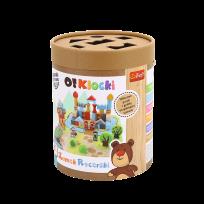 Opakowanie Zabawka drewniana O!Klocki zamek rycerski 61507