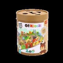 Opakowanie Zabawka drewniana O!Klocki ZOO 61505