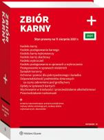 Okładka książki Zbiór karny PLUS Stan prawny na 11 sierpnia 2021 r.
