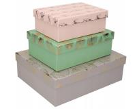 Opakowanie Zestaw do pakowania prezentów listki mix 3szt