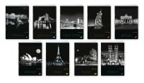 Opakowanie Zeszyt A5 60K kratka CITIES BY NIGHT pakiet 10 sztuk
