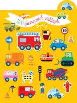 Okładka książki 100 pierwszych naklejek. Pojazdy