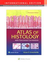 Okładka książki Atlas of Histology with Functional Correlations Thirteenth edition