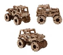 Opakowanie Drewniane puzzle 3D. Monster Truck 1