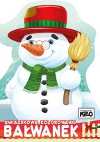 Okładka książki Gwiazdkowe kolorowanki. Bałwanek