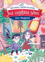 Okładka książki Jaś i Małgosia. Już czytam sam. Duże litery i podział na sylaby