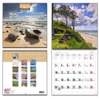 Opakowanie Kalendarz 2022 30x30 13 planszowy Polskie Pejzaże