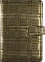 Opakowanie Kalendarz 2022 A5 tygodniowy z zapięciem fusion czarno-złoty