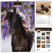 Opakowanie Kalendarz 2022 B3 13 plansz Konie