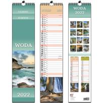 Opakowanie Kalendarz 2022 paskowy 13 planszowy Woda