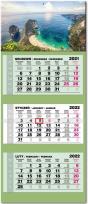 Opakowanie Kalendarz 2022 trójdzielny lux Zatoka