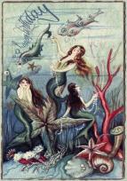 Opakowanie Karnet B6 z kopertą Urodziny Syreny