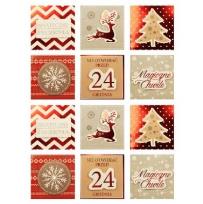 Opakowanie Karnety samoprzylepne do podpisywania prezentów / 12 szt.